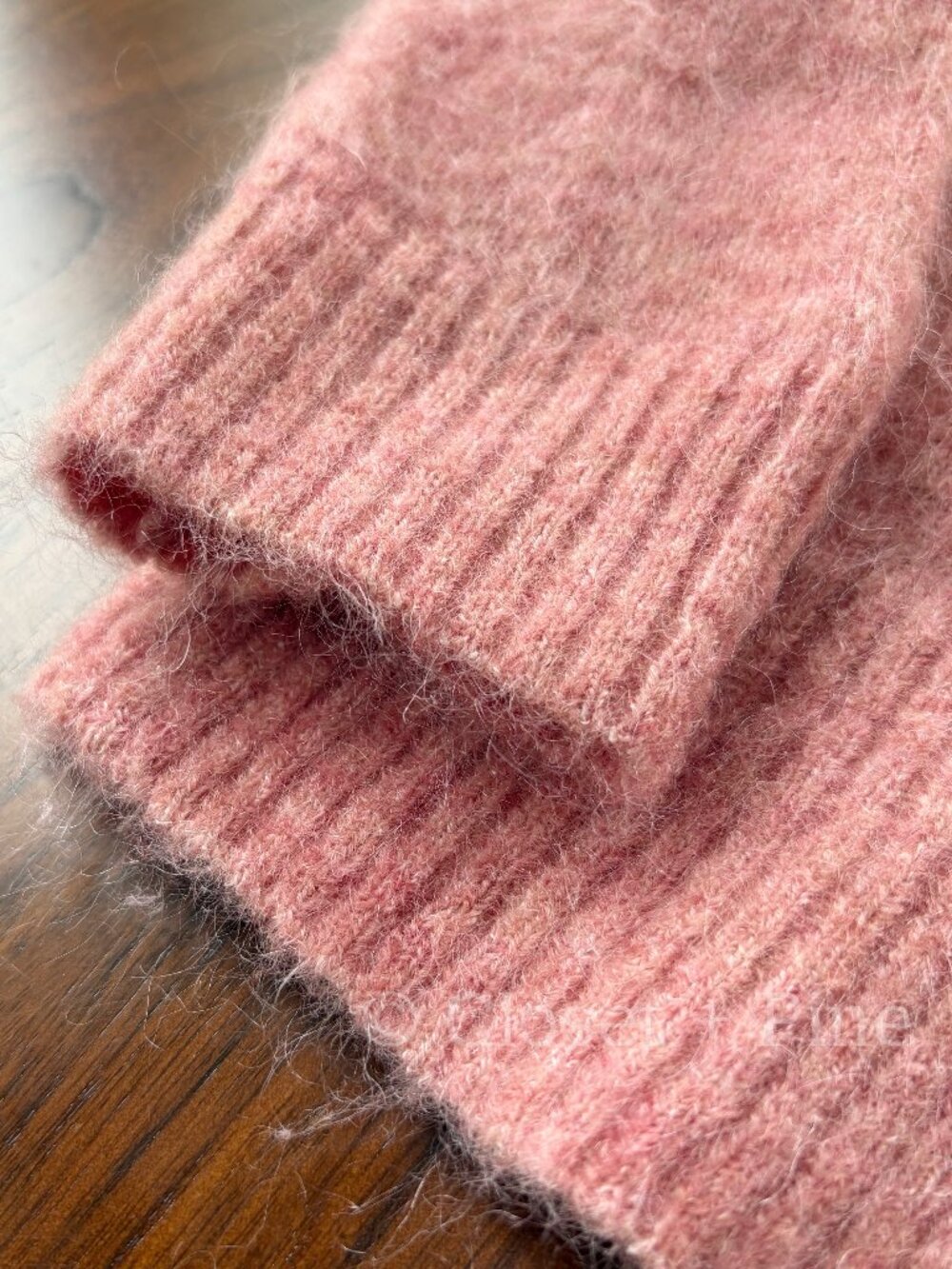 Sezane Zita Jumper Sweater Rosewood Pink Size Small Tie Neck Bow Detail - Picture 11 of 15